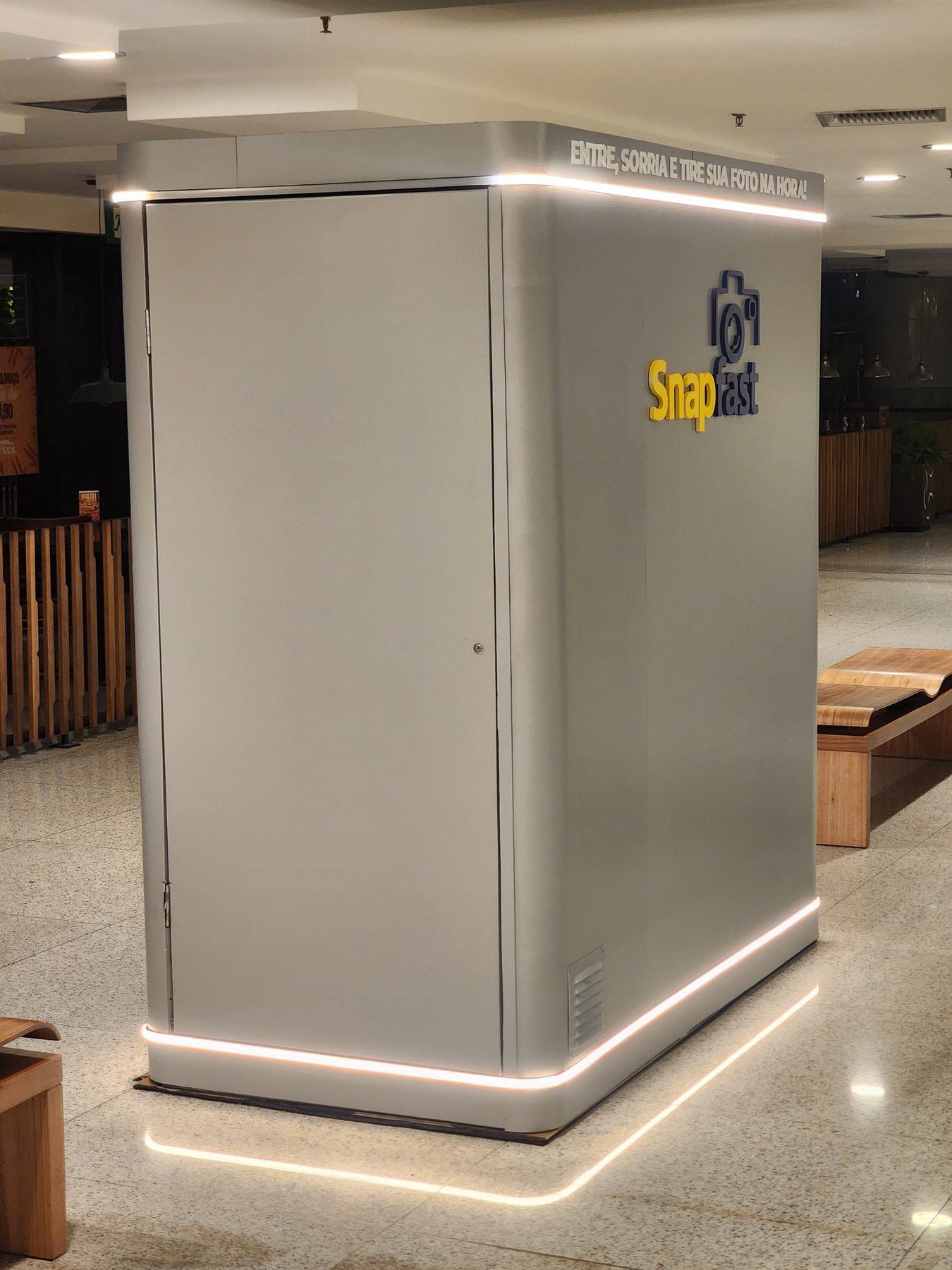 Cabine Snapfast em area de alto fluxo