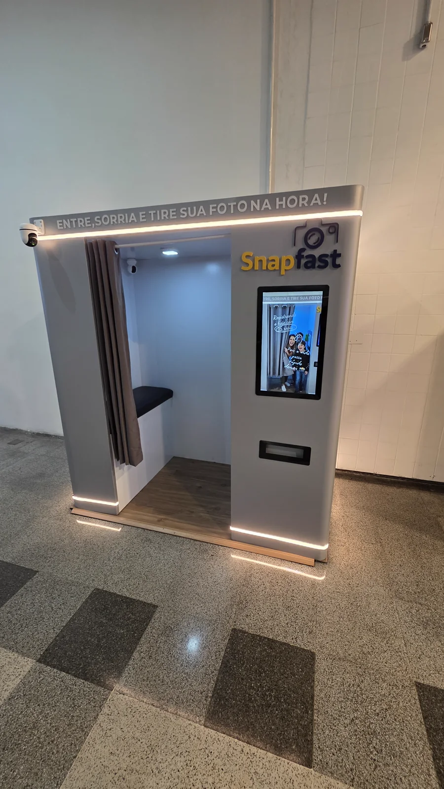 Nova cabine Snapfast no Shopping Del Rey
